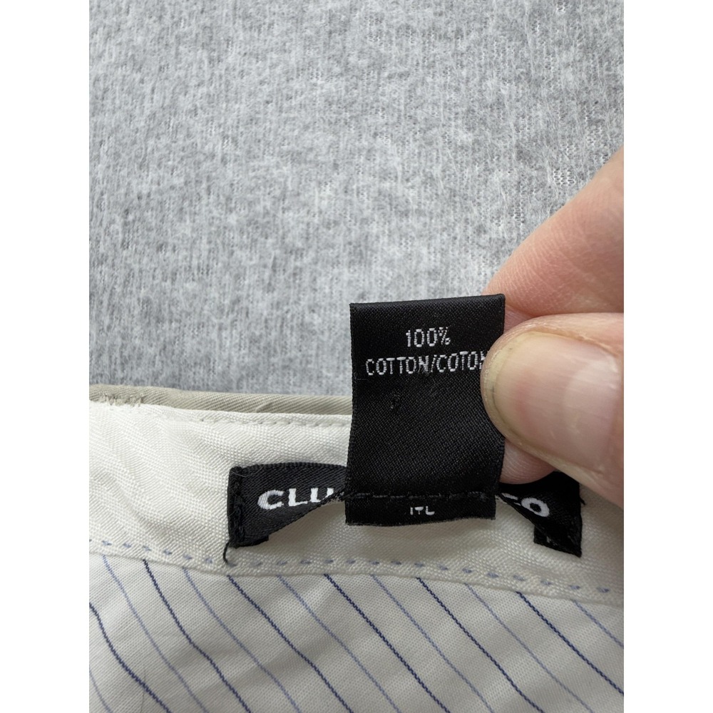 Club Monaco Pants Mens 34x32 Beige Chino Straight Leg Cotton Casual Business - Picture 7 of 9